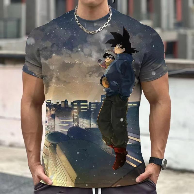 2026 Summer Dragon Ball T Shirt Kids Tops Tee Anime Figures Son Goku Super Saiyan T-shirt Boys T-shirts Children Short Sleeve