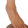 Stylish Womens Foot Chain With Geometric Design And Tassels For Summer Vacation Accessory