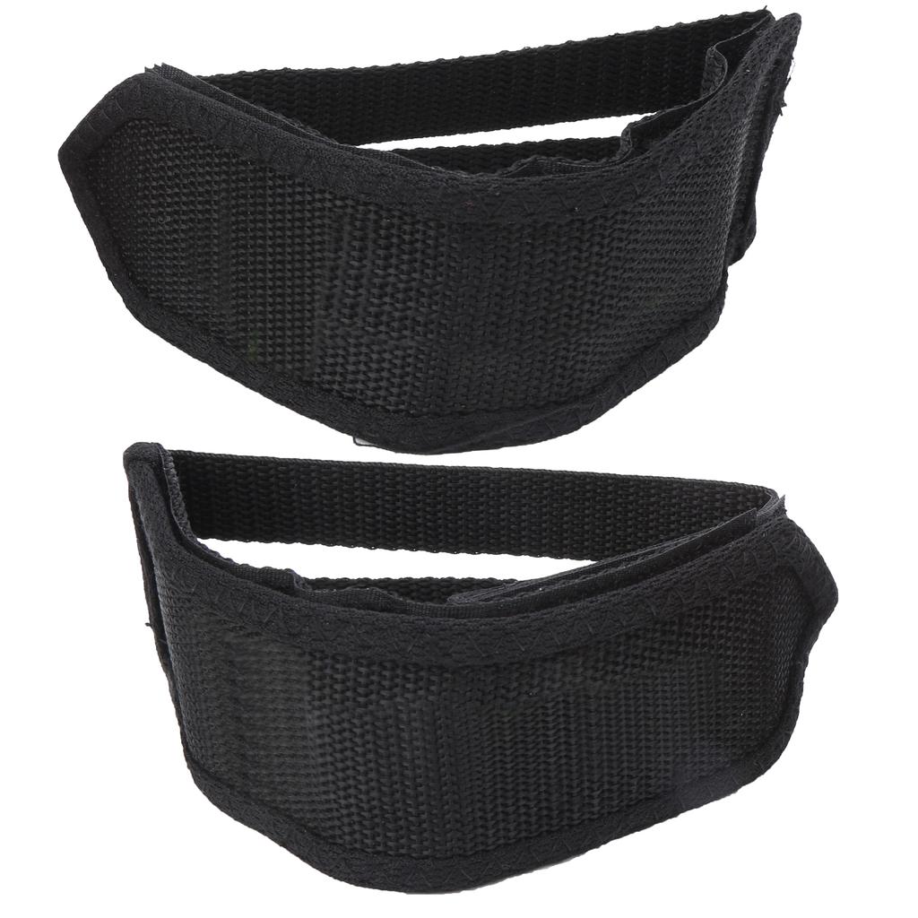 1Pair Canvas Bicycle Pedal Straps Toe Foot Cover Clip Belt Double Hook and Loop Fasteners