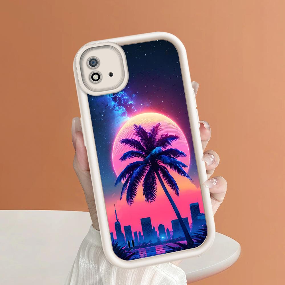Weiches Silikon-Quadratleiter-Druckmuster-Telefongehäuse Vollständige Abdeckungskamera Stoßfestes Schutzgummigehäuse für OPPO Realme