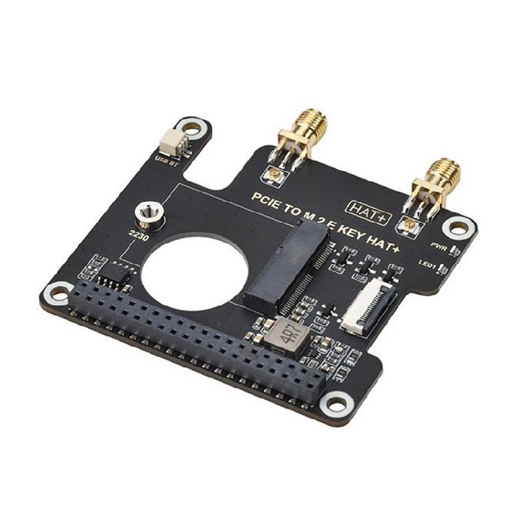 PCIe To M.2 E Key HAT+ Adapter Card Support For Pi 5 Expansion Board Various Wireless Cards Support WIFI5 Wifi6e