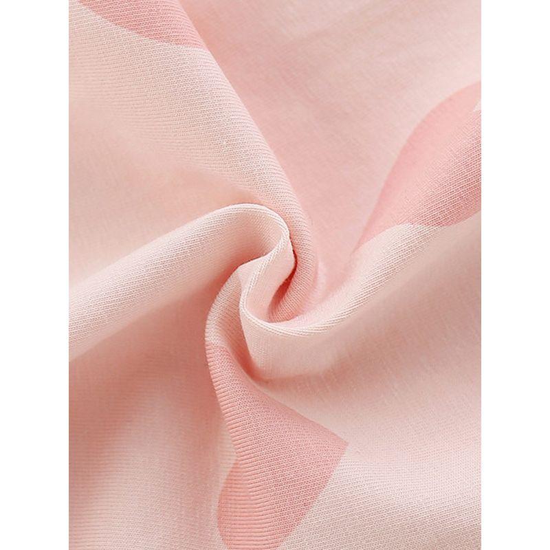 Autumn Leggings, New Spring and Autumn Style, Baby Pink Heart Print Pants, Stylish Little Girls, European and American Style Children's Clothing