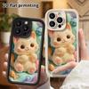 Phone Case: 2D Flat, Suitable for iPhone 18 17 16 15 14 13 12Pro Protective Cases, Cream-orange Kitten, Perfect Christmas and Halloween Holiday Gift