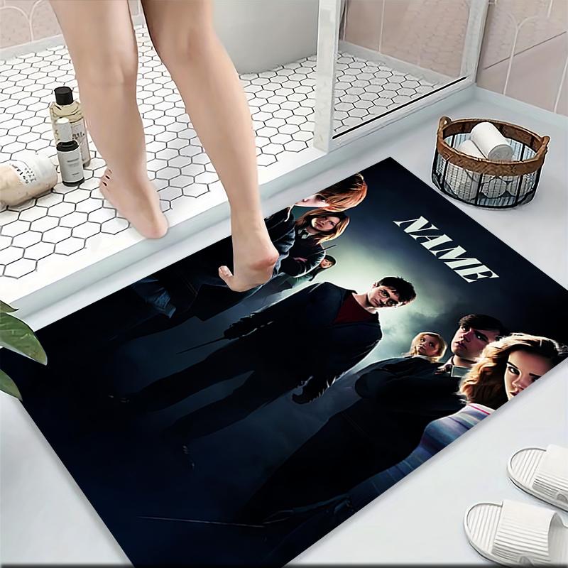 Custom Name "Harry Potter White Owl" Carpet Rug Customizable Soft Washable Anti-Slip Home Living Room Sofa Mats Personalized Rug. 090976