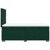 Box Spring Bed with Mattress Dark Green 80 x 200 cm Velvet
