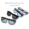 [MERRY PLEASURE] Sunglasses, Fashion Glasses, Men's & Women's, Wellington Style, Light Colored Lenses, Black, Blue, Purple, Smoke, Gray, 9271