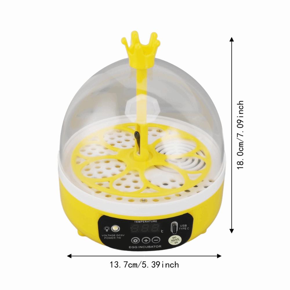 1 set Humidity Control Poultry Hatching Machine ABS Home Incubator  Outdoor Use