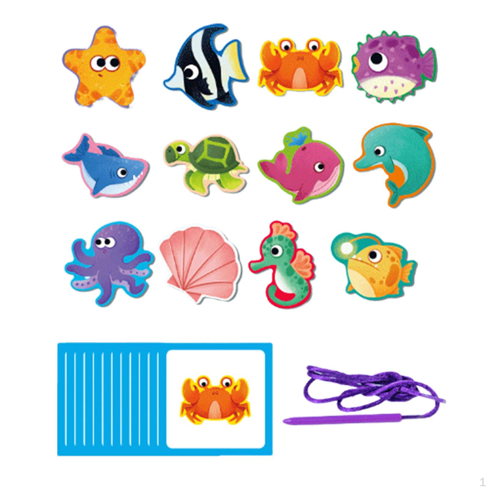 

Развивающая игрушка для продевания ниток из бисера, шнуровка, игрушки для укладки блоков для девочек G