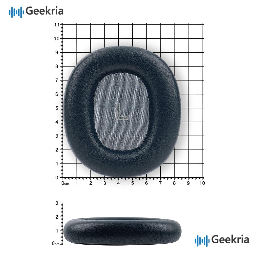 Geekria Elite Earpads Compatible with Bang & Olufsen Beoplay H95 (1266100) Headphones, Lambskin Ear/Ear Cups (Blue)