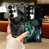 V-Valorant Game Black Cool Soft Phone Case For Samsung Galaxy S26 Ultra S25 Edge S24 FE S23 Plus S22 S21 + S20 Plating Anti-Fall