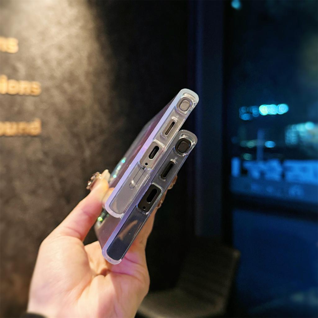 Suitable for Samsung Mobile Phone Case S24ultra Suitcase Chameleon S25 Gradient Laser Magnetic Case S23 Mobile Phone Case