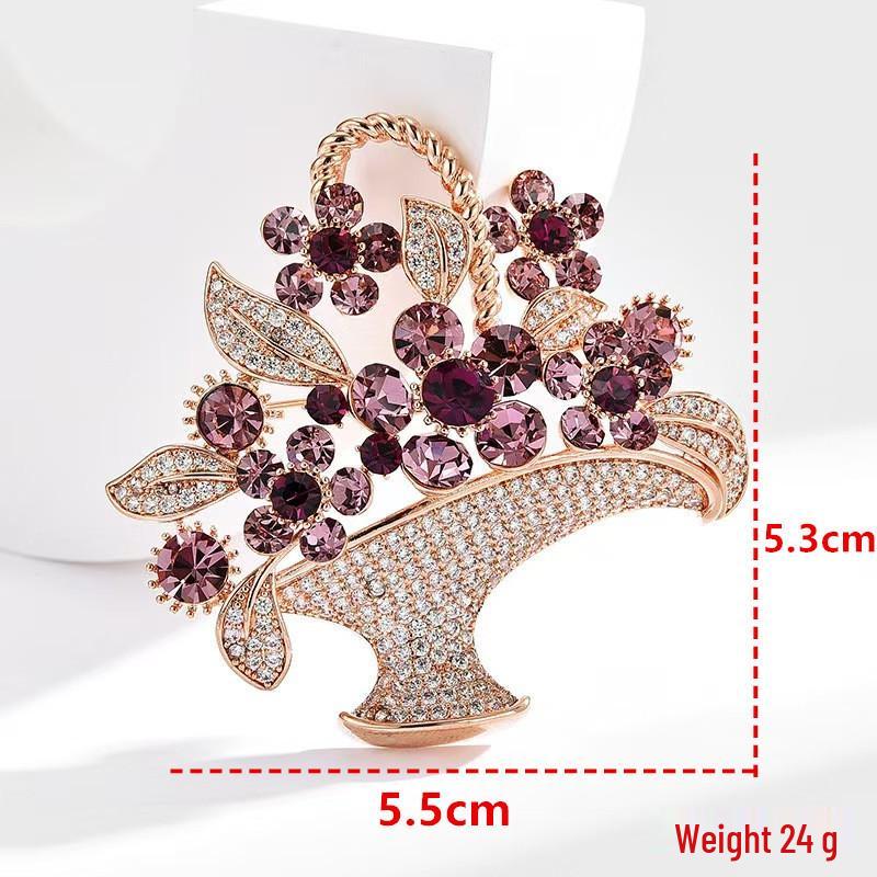 Exquisite Butterfly Rhinestone Brooch - Versatile 3D Floral Alloy Accessory for Women