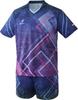 Nittaku Bright Neon Table Tennis Size L Shirt, J.T.T.A (Japan Association) Approved, NW2212, Navy,
