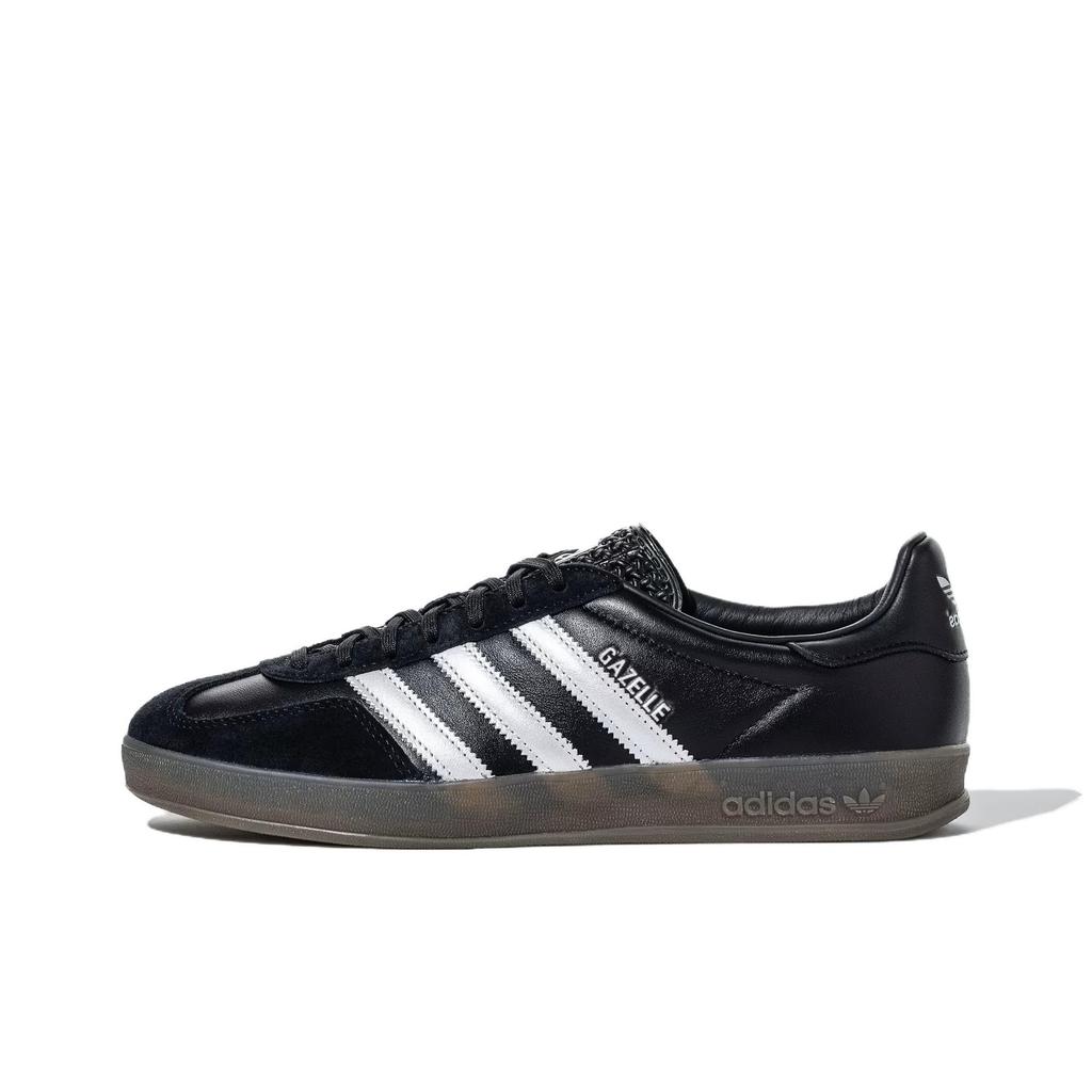 Adidas Originals Gazelle Indoor Low Top Skate Shoes Unisex Sneakers Black JH8837