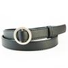 Women's Vintage Fashion Round Buckle Leather Wide Belt