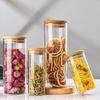 Large Capacity Transparent Glass Storage Jar - Airtight Cereal and Tea Container