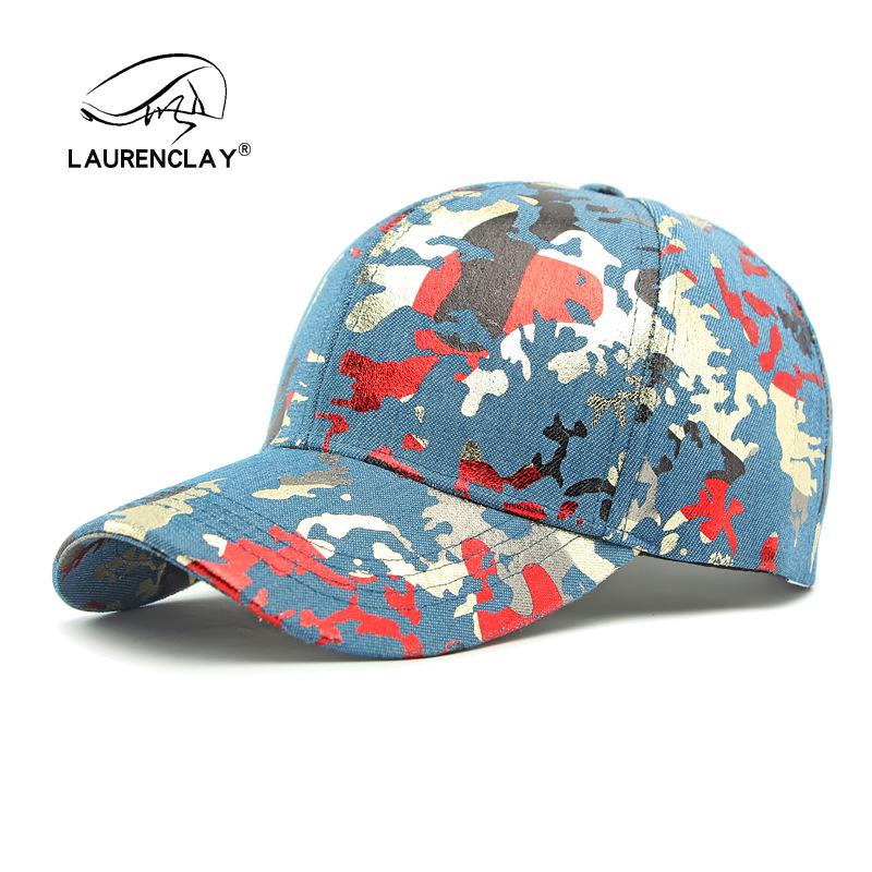 Wind Personalized Heat Transfer Camouflage Denim Baseball Cap Hard Top Men's Outdoor Sun Protection Visor Cap Female Tide