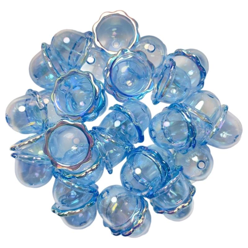 Sturdy Acrylics Winds Chimes Beads Portable Accessory for Craft Jewelry Making Clear 3D Charm Bead Accessories