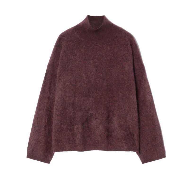 CS Fall and Winter New Arrival Women's Clothing Casual Straight-Leg Version Pure Color Turtleneck Cashmere Blend Knitting Sweater 1230575