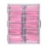 120Pcs/Box Dual Forms Nail Mold Pink French Quick Building Gel Mold 12 Sizes Reusable Reusable Nail Top Forms