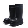 Spring and autumn new high rain boots women's leisure simple rainy day work non-slip wear-resistant waterproof comfortable rain shoes