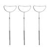 Heart-Shaped Anti-Fog Eyelash Extension Mirror - Stainless Steel, Anti-Curl Design