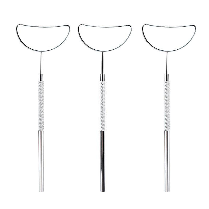Heart-Shaped Anti-Fog Eyelash Extension Mirror - Stainless Steel, Anti-Curl Design