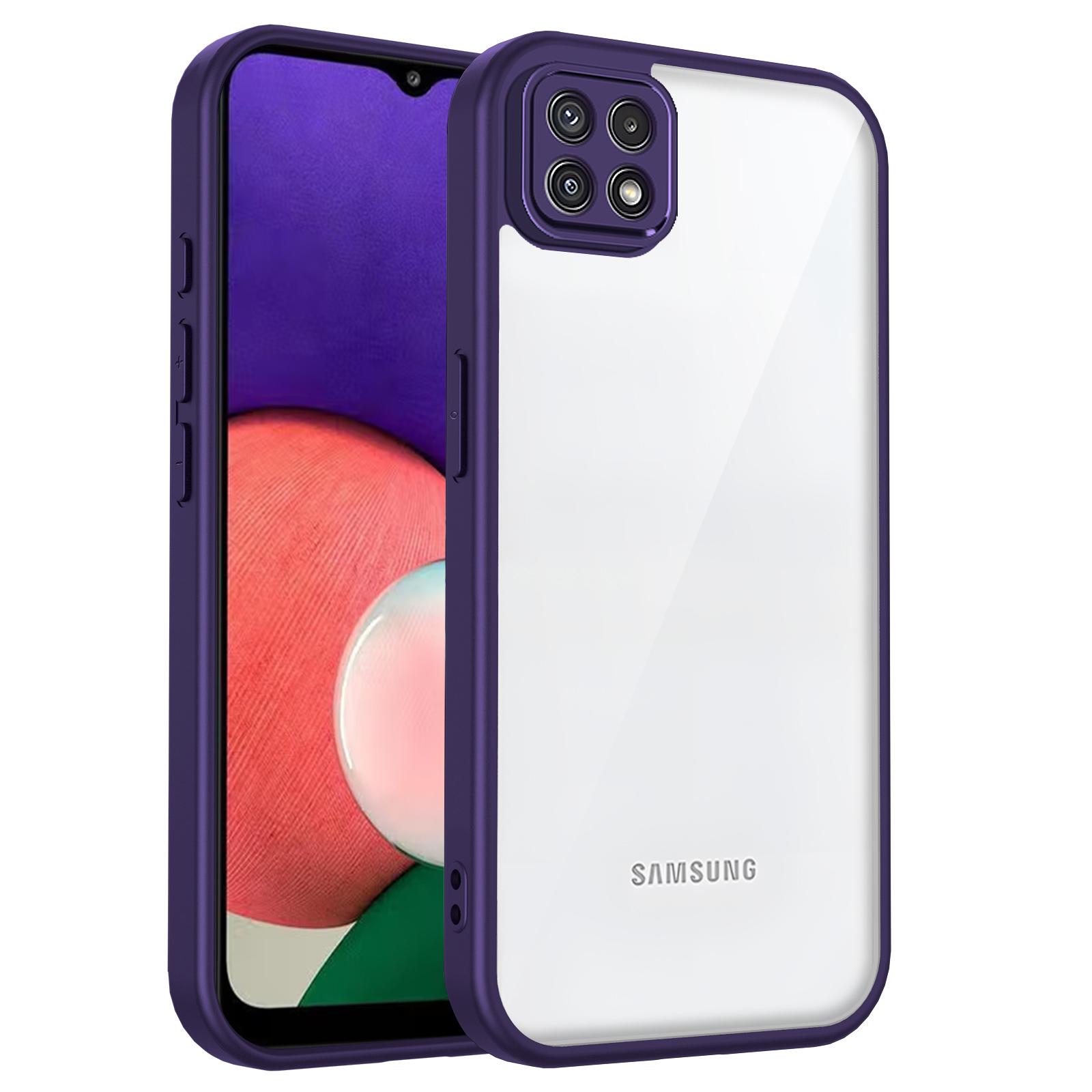 

For Samsung Galaxy A22 5G Case Galaxy A22S Phone Case Galaxy F42 5G Cover Air Cushion Silicon Bumper Clear Matte Back Cover Hard Galaxy F42 5G