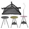 Under Table Storage Bag Easy to Store Triangular Mesh Bag Folding Table Bag for Camping BBQ Fishing Trips Fishing Outdoor