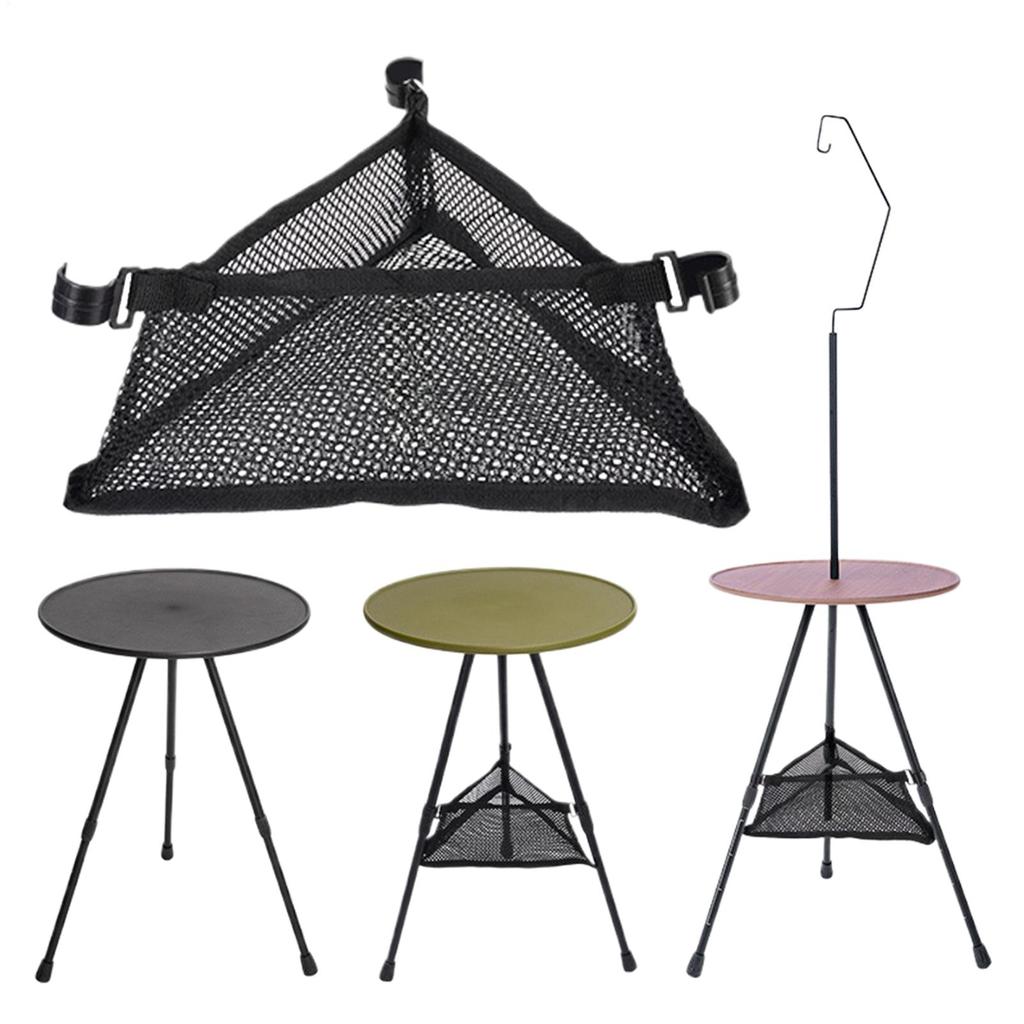 Under Table Storage Bag Easy to Store Triangular Mesh Bag Folding Table Bag for Camping BBQ Fishing Trips Fishing Outdoor