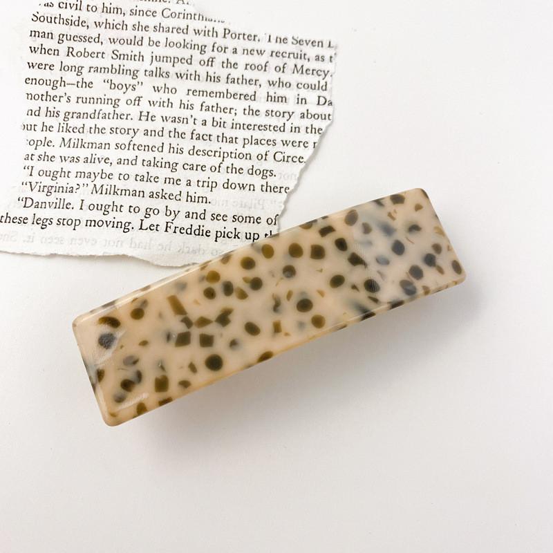 Chic 8.5cm Korean Style Hair Clip Contemporary Acetate Geometric Spring Hairpin