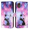 Étui portefeuille à rabat en cuir pour Samsung Galaxy XCover 7 6 Pro 5 4S 4 Galaxy A8 A7 A6 A5 A3 Motif mignon Housse arrière de protection