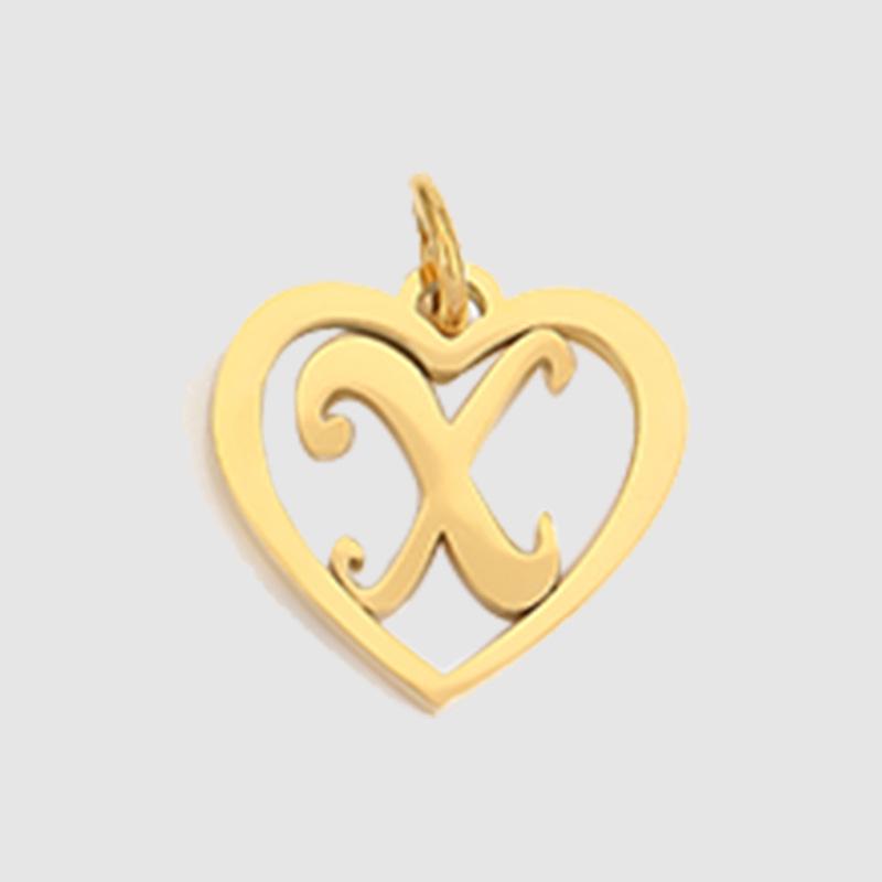 eManco English Alphabet Pendants: Stainless Steel Jewelry Accessories for DIY Projects.