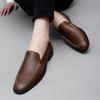 Herren Flats Echtleder Herren Freizeitschuhe Luxusmarke Herren Bequeme Slipper Mokassins Atmungsaktiv Slipper Fahrschuhe