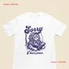 Babushka Cat Retro Jersey T Shirt Sorry Cans I Have Plans For Lovers And Book Vintage Streetwear Unisex Fashion