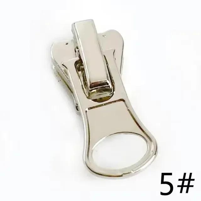 5/10Pcs 3# 5# 8# 10# 15# Zipper Sliders for Resin Zips Tape Replaceable Zippers Head Puller Jacket Coats Zip Repair Sewing Craft