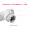 RJ45 Three-Way Connector POE Splitters Innovative Ethernet Cable Connector for Networks Integrated Wiring