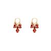 Red Teardrop Tassel Love Heart Ear Cuff Earrings: Autumn/Winter Fashion for Women