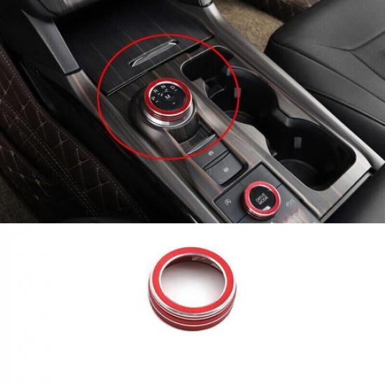 Red Console Gear Shift Knob Cover Ring For Ford Explorer - Aluminum 1PCS