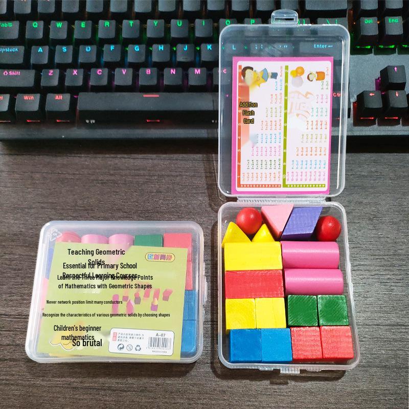 First Grade Geometry Math Tools: Square, Triangle, and Round Shape Counters