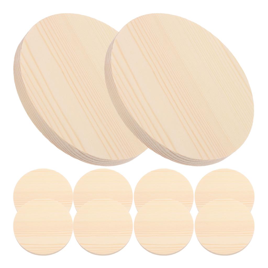 10PCS Wood Slices Unpainted Round Smooth DIY Crafts Building Hand Painting Ornaments Decorations Holiday Wedding Christmas