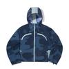 Li Ning ANB Collaboration Patchwork Zipper Hooded Breathable Versatile Casual Jacket Women Jacket Camouflage-Blue Mist-Grey AFDV998-1