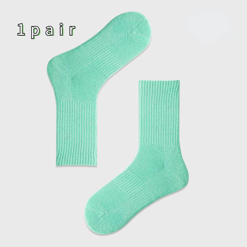 Größe 35-39 Damen Herbst und Winter Multifunktionale Freizeitsport Atmungsaktive Sportsocken mit Handtuchunterseite