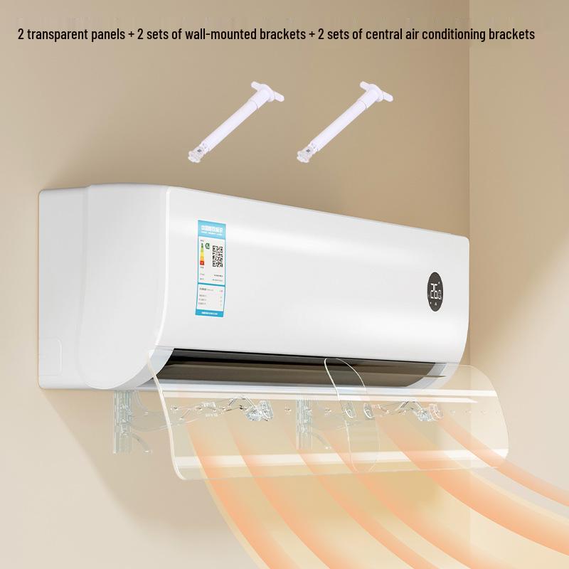 Retractable Wall-Mounted Transparent Air Conditioner Wind Deflector