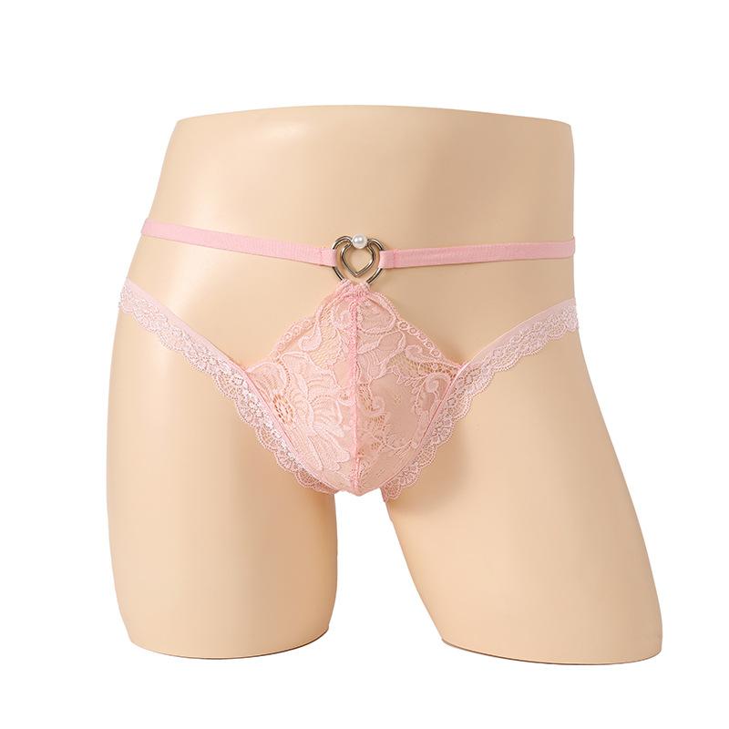 Circle Lace Sexy Underwear Stretch Sexy Men's Couple Panties T-Pants Boxers