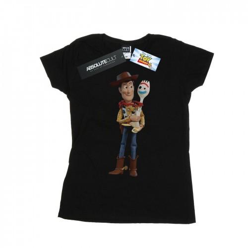 

Disney Womens/Ladies Toy Story 4 Woody And Forky Cotton T-Shirt XXL білий