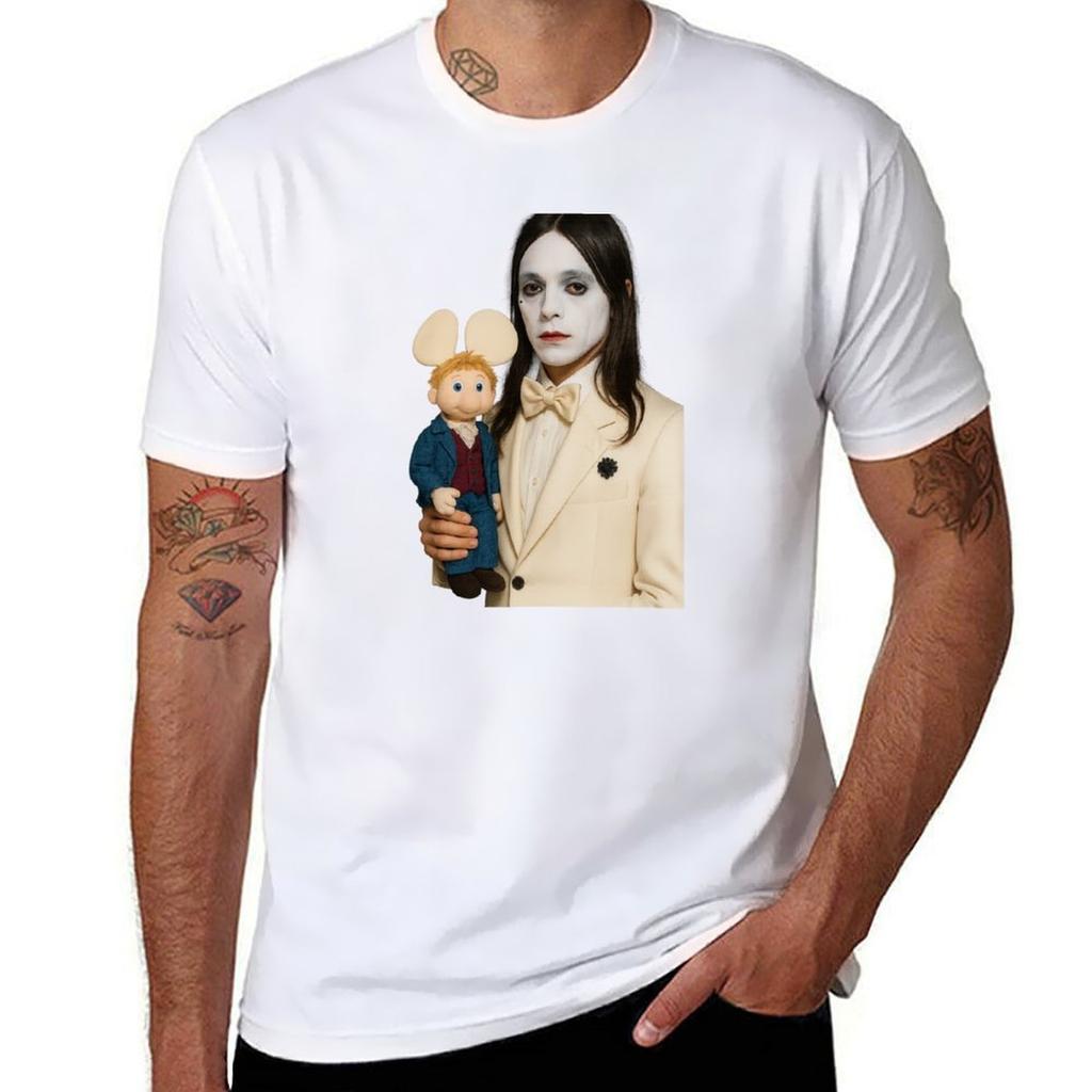 Copia di Lucio Corsi And Mouse T-shirt t-shirt oversize uomo vestiti estetici camicie moda uomo camicie divertenti