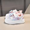 Girls Summer Breathable Mesh LED Light Up Sneakers Hollow Out Casual White Shoes Sandals For Kids