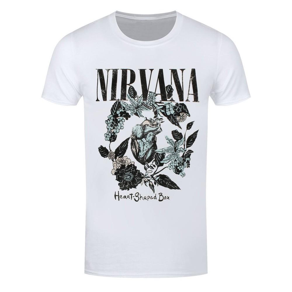 Nirvana TShirt Heart Shaped Box Band Official White New Unisex T-Shirt L