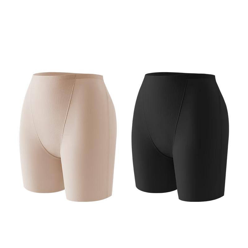 Women s Seamless Ice Silk 2-in-1 Safety Shorts XL